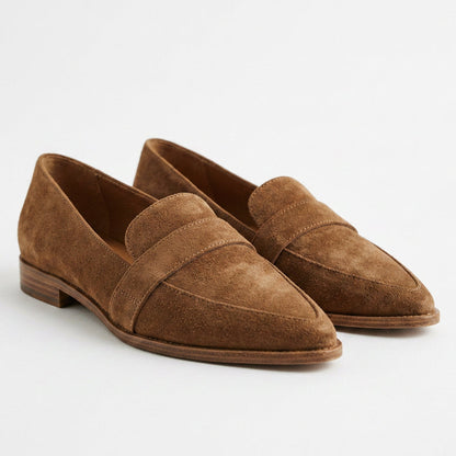 Adele - Elegant Black Penny Loafers for Women DONE