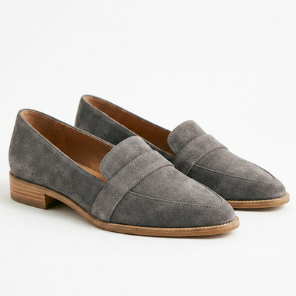 Adele - Elegant Black Penny Loafers for Women DONE