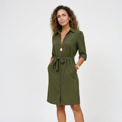 Adeline - Elegant Black Midi Dress with Sleeves for Women DONE 05-14-2026