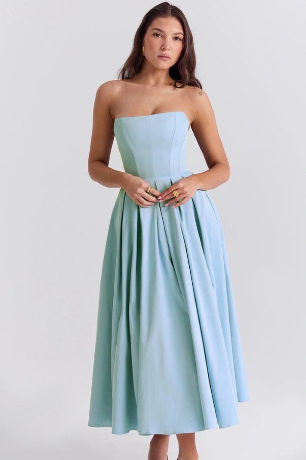 Adeline - Elegant Summer Midi Dress for Wedding Guests 1