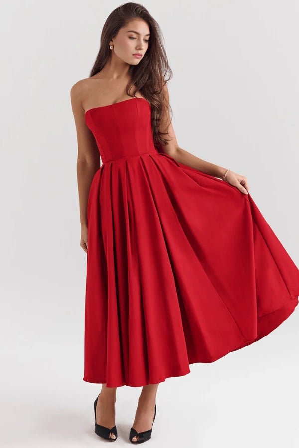 Adeline - Elegant Summer Midi Dress for Wedding Guests 10