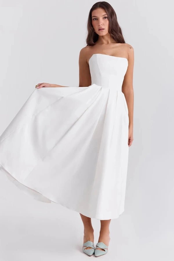 Adeline - Elegant Summer Midi Dress for Wedding Guests 11