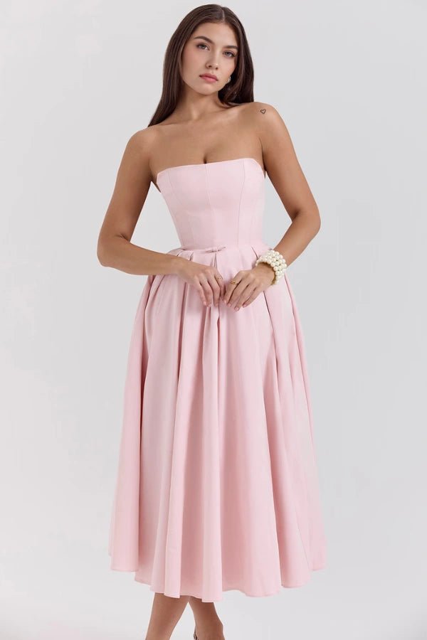 Adeline - Elegant Summer Midi Dress for Wedding Guests 3