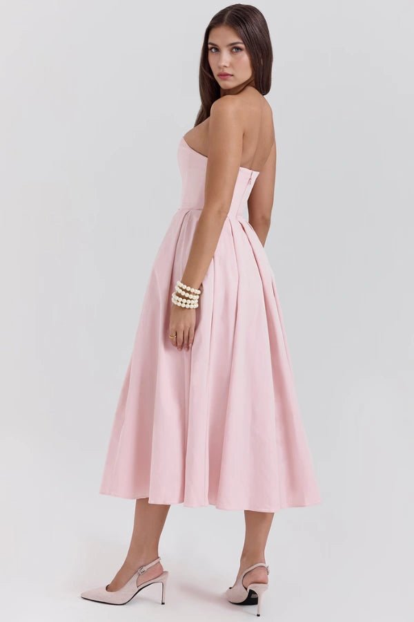 Adeline - Elegant Summer Midi Dress for Wedding Guests 5
