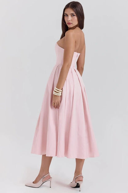 Adeline - Elegant Summer Midi Dress for Wedding Guests 5