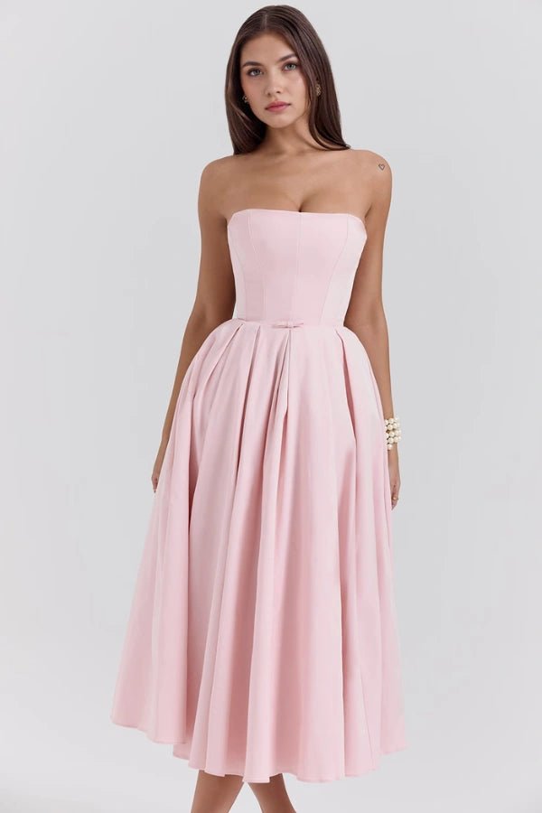 Adeline - Elegant Summer Midi Dress for Wedding Guests 6