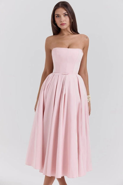 Adeline - Elegant Summer Midi Dress for Wedding Guests 6