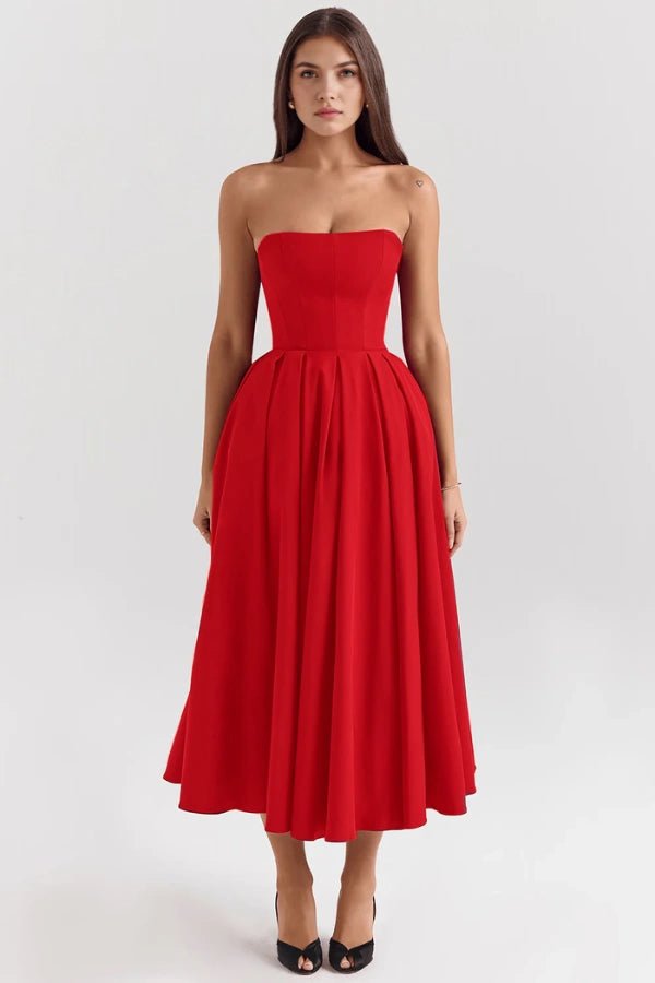 Adeline - Elegant Summer Midi Dress for Wedding Guests 8