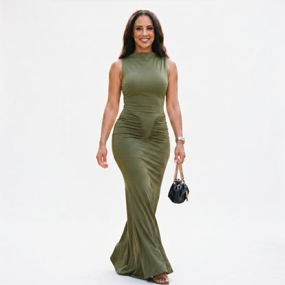 Adriana - Elegant Summer Maxi Dress with Ruffles DONE