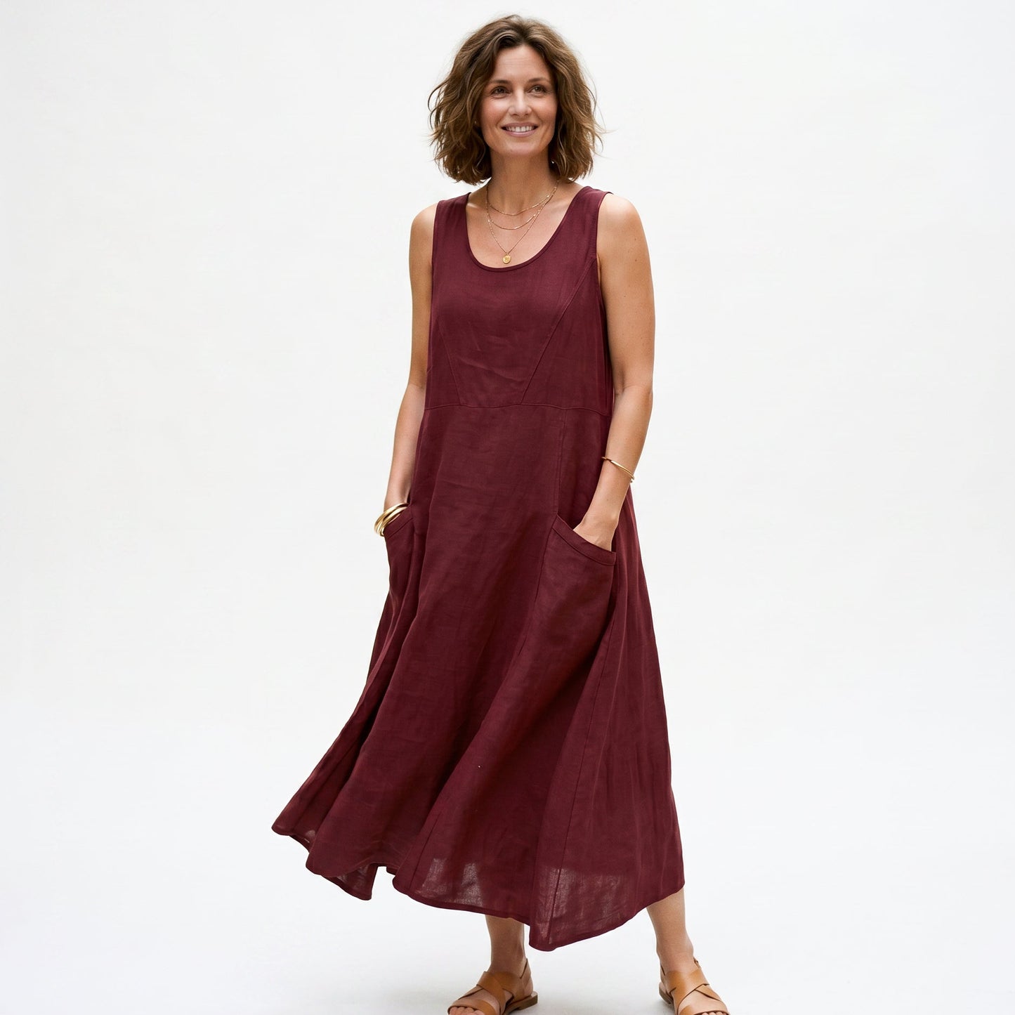 Adriana - Stylish Plus Size Summer Dress With Pockets