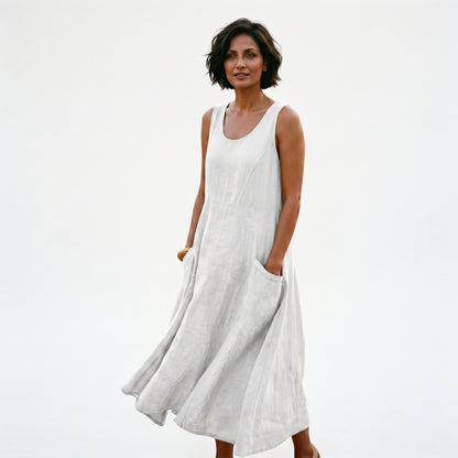 Adriana - Stylish Plus Size Summer Dress With Pockets
