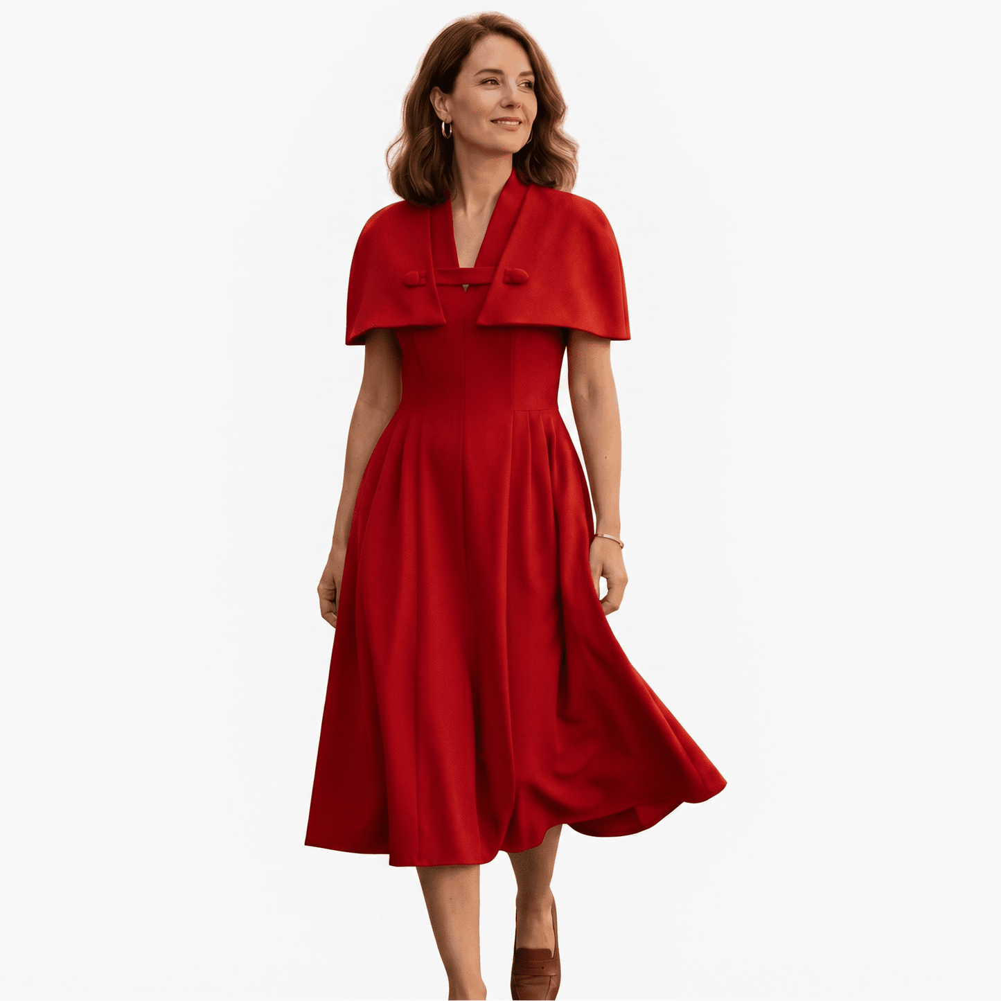 Alexandria - Elegant V Neck Sleeveless Women's Summer Dress Approved