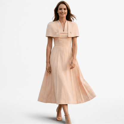 Alexandria - Elegant V Neck Sleeveless Women's Summer Dress Approved