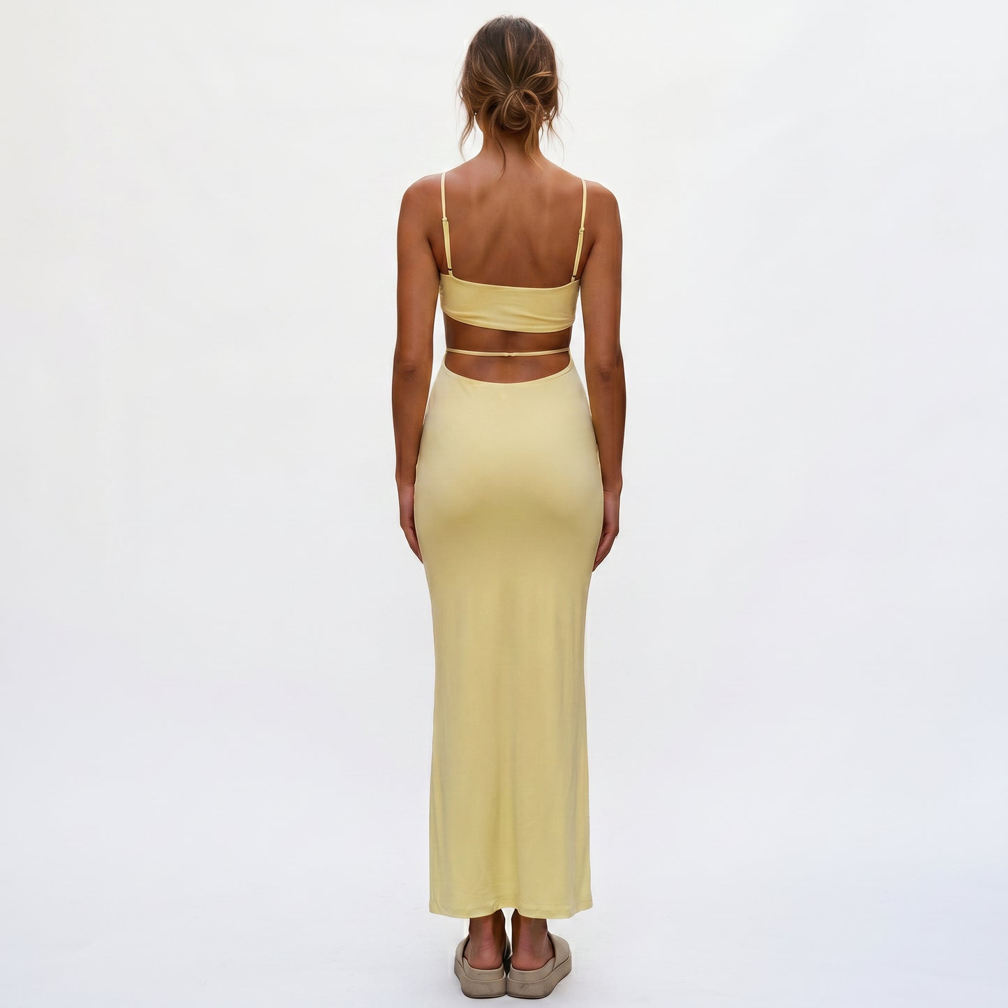 Amara - Elegant Backless Bodycon Summer Maxi Dress DONE