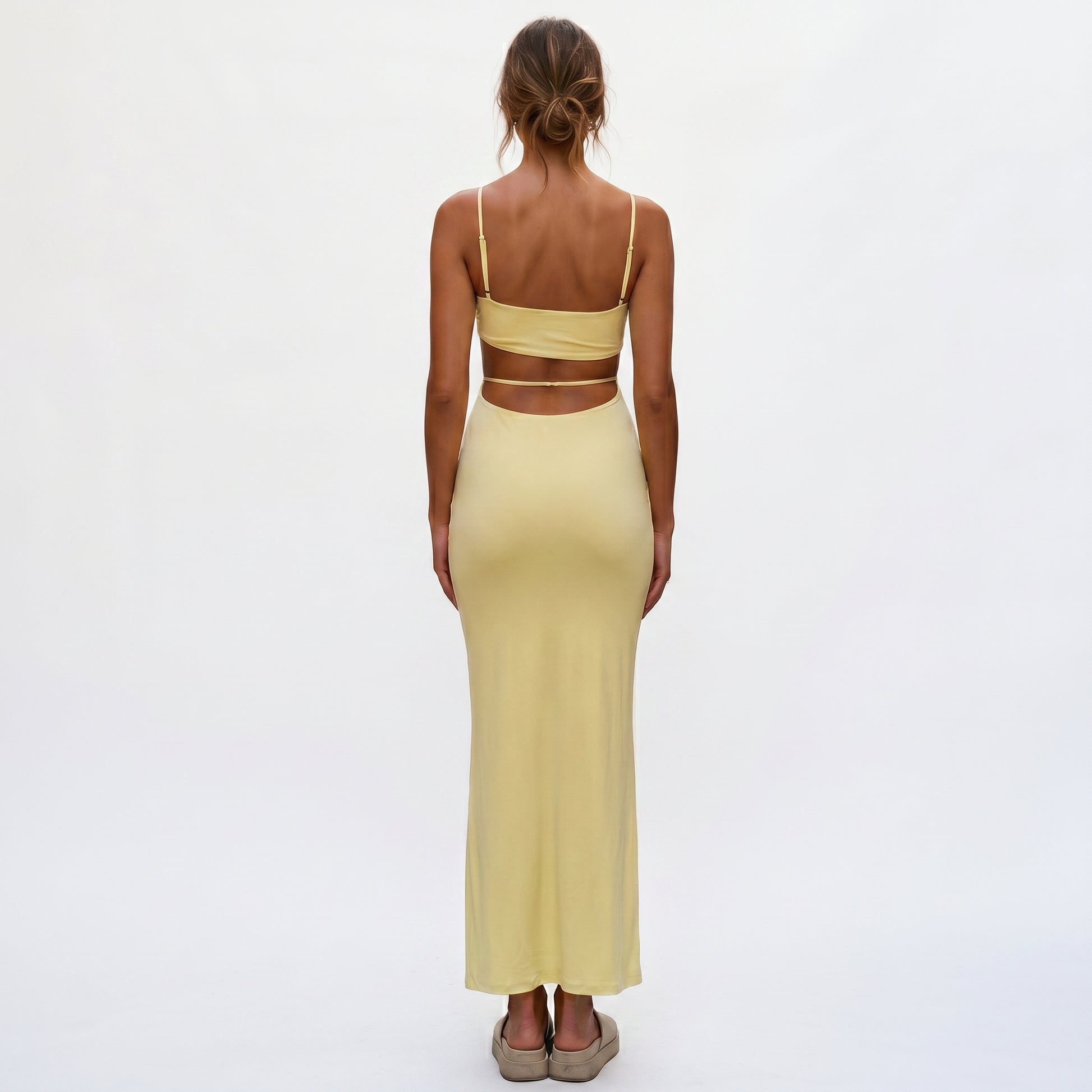 Amara - Elegant Backless Bodycon Summer Maxi Dress DONE