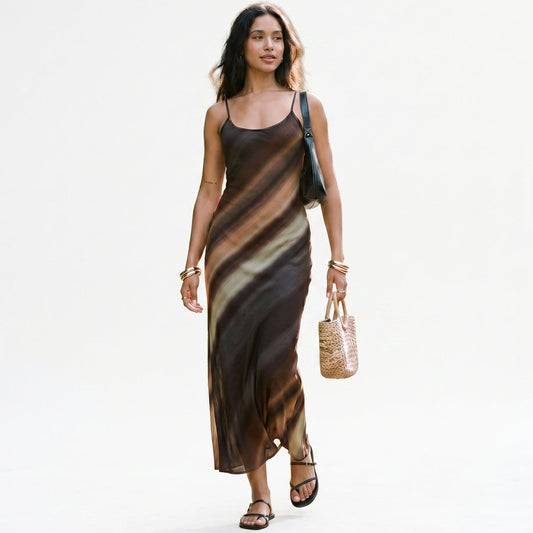 Amara - Elegant Maxi Dress for Women with Color Gradient DONE