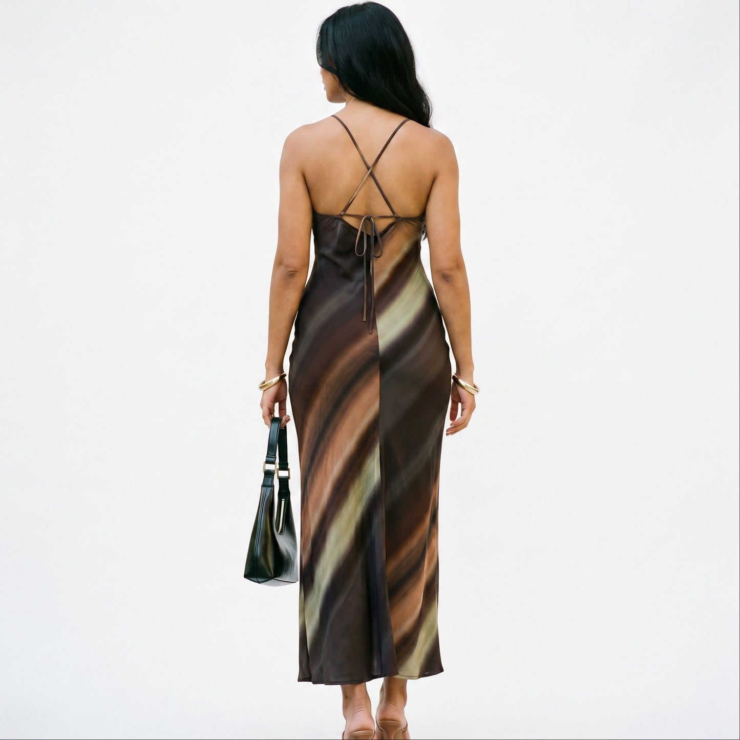 Amara - Elegant Maxi Dress for Women with Color Gradient DONE