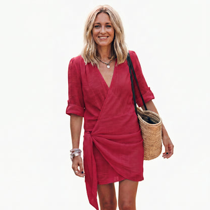 Amara - Elegant Summer V-Neck Dress DONE