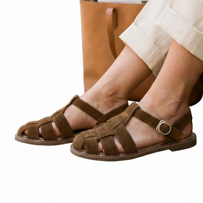 Amara - Stylish Women's Hollow Genuine Leather Sandals DONE 05-28-2026