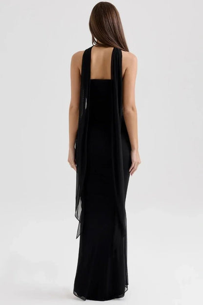 Amara - Elegant Black Corset Top Dress for Special Occasions 2