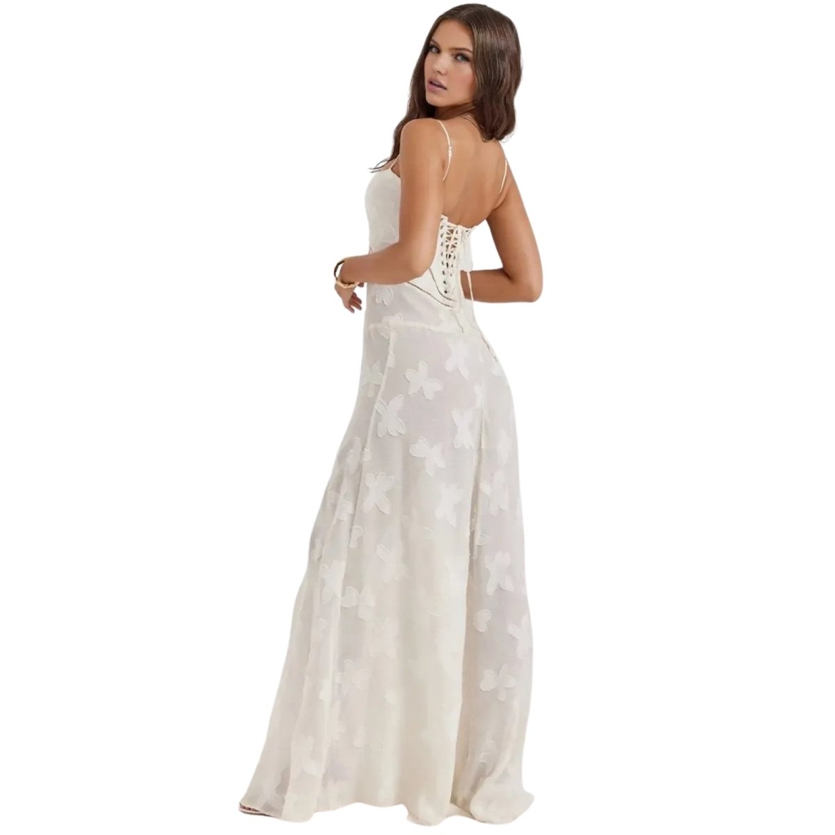 Amara - Elegant Floral Jacquard Gown for Weddings 3