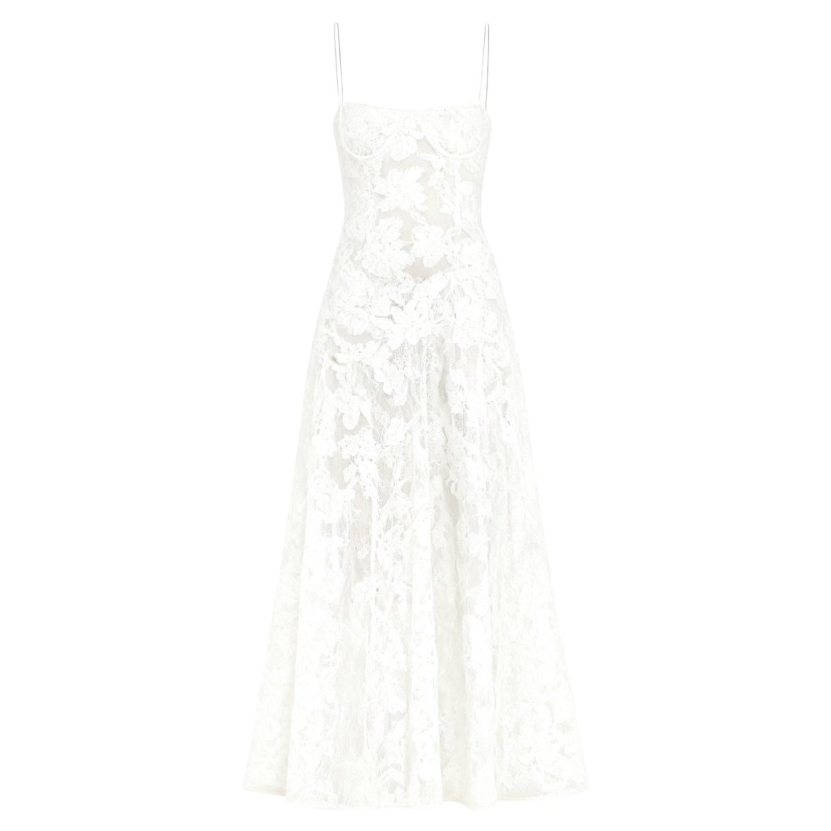 Amara - Elegant Floral Jacquard Gown for Weddings 5