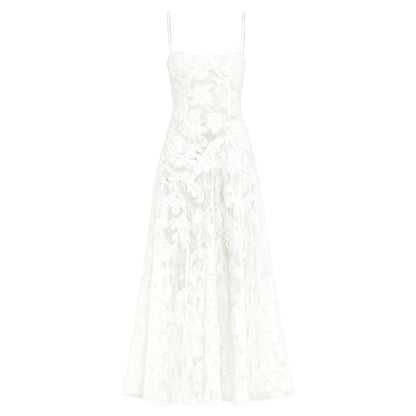 Amara - Elegant Floral Jacquard Gown for Weddings 5