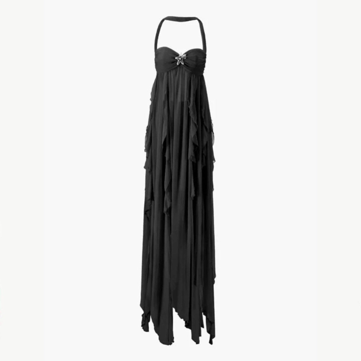 Amara - Elegant White Maxi Dress with Open Back 3