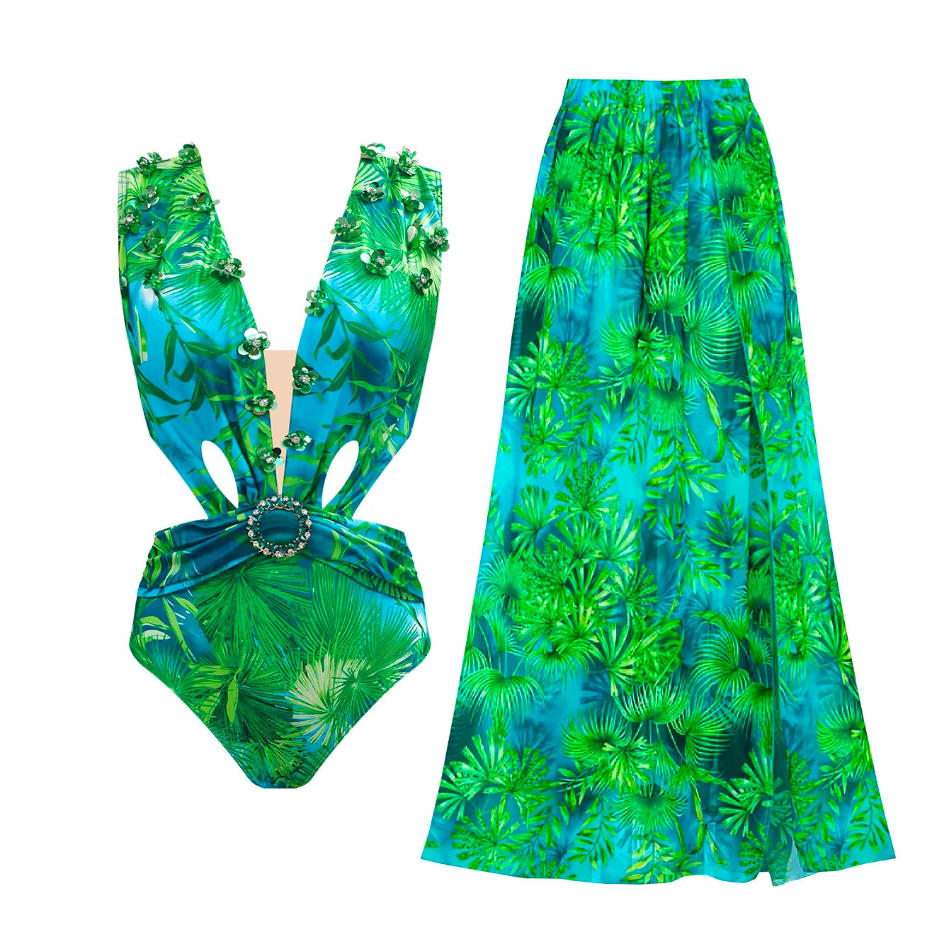 Amara - Stylish Printed Bikini Set 0