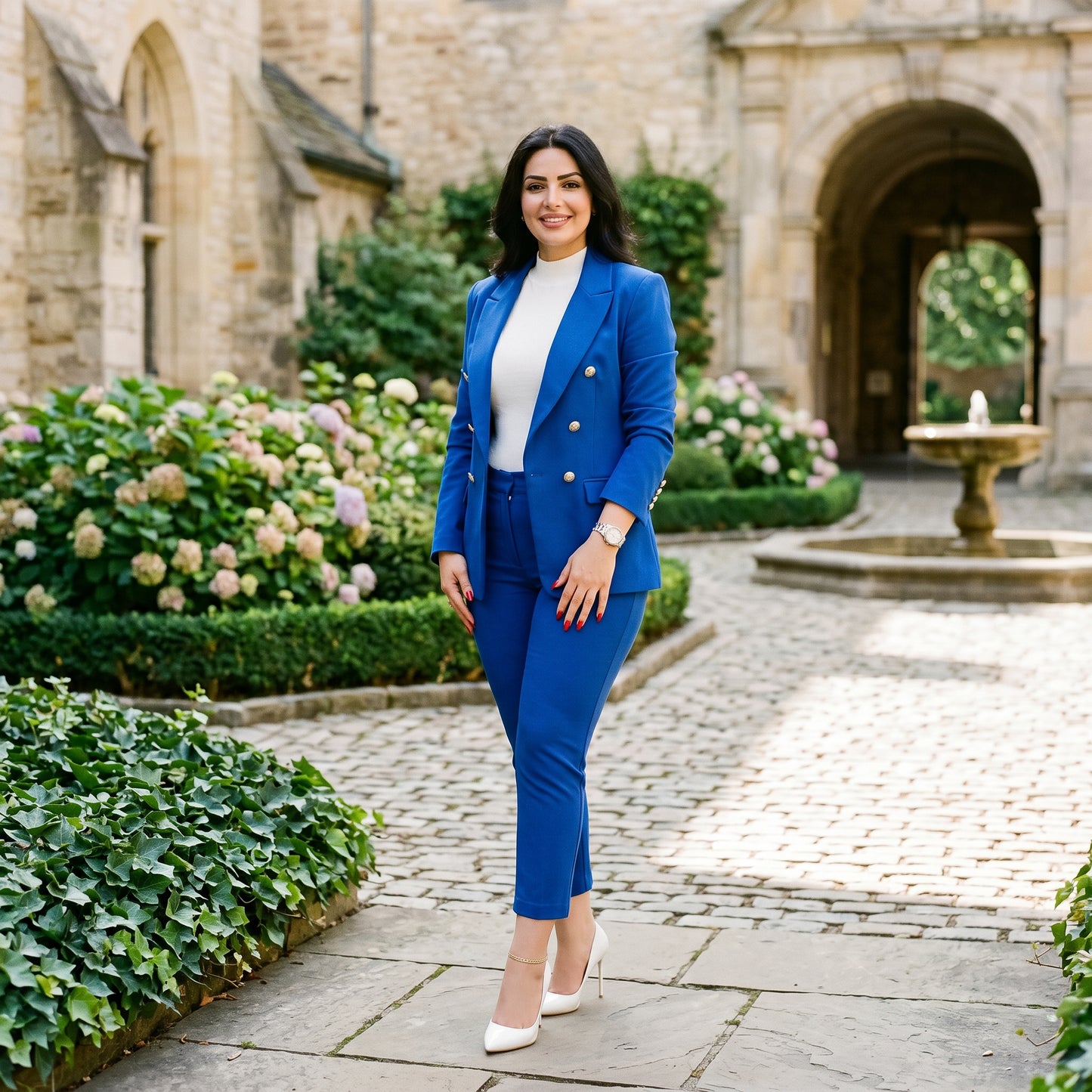 Amber - Elegant Women's Suit with High Waist Pants Set DONE 05-29-2026