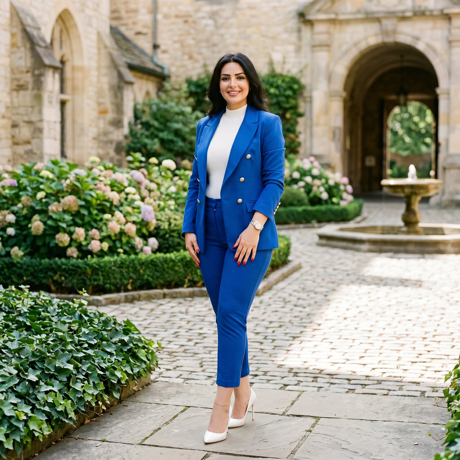 Amber - Elegant Women's Suit with High Waist Pants Set DONE 05-29-2026