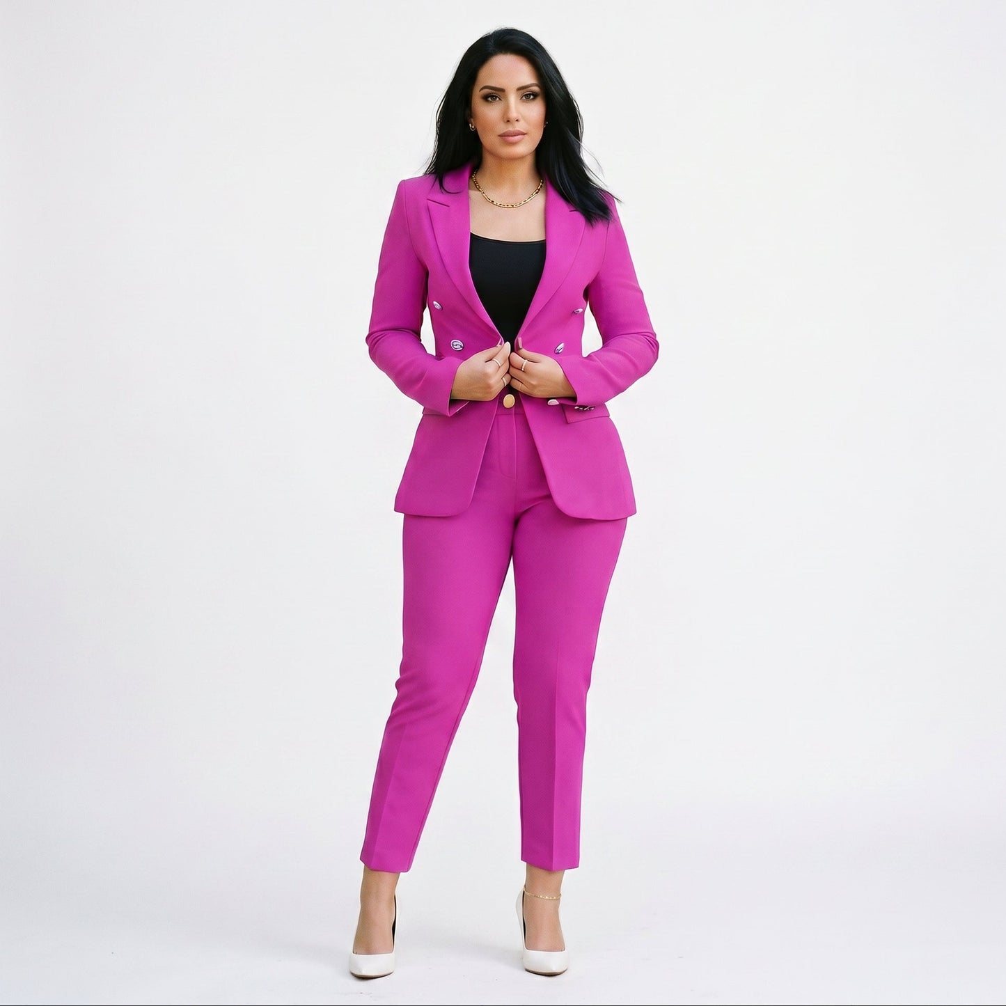 Amber - Elegant Women's Suit with High Waist Pants Set DONE 05-29-2026