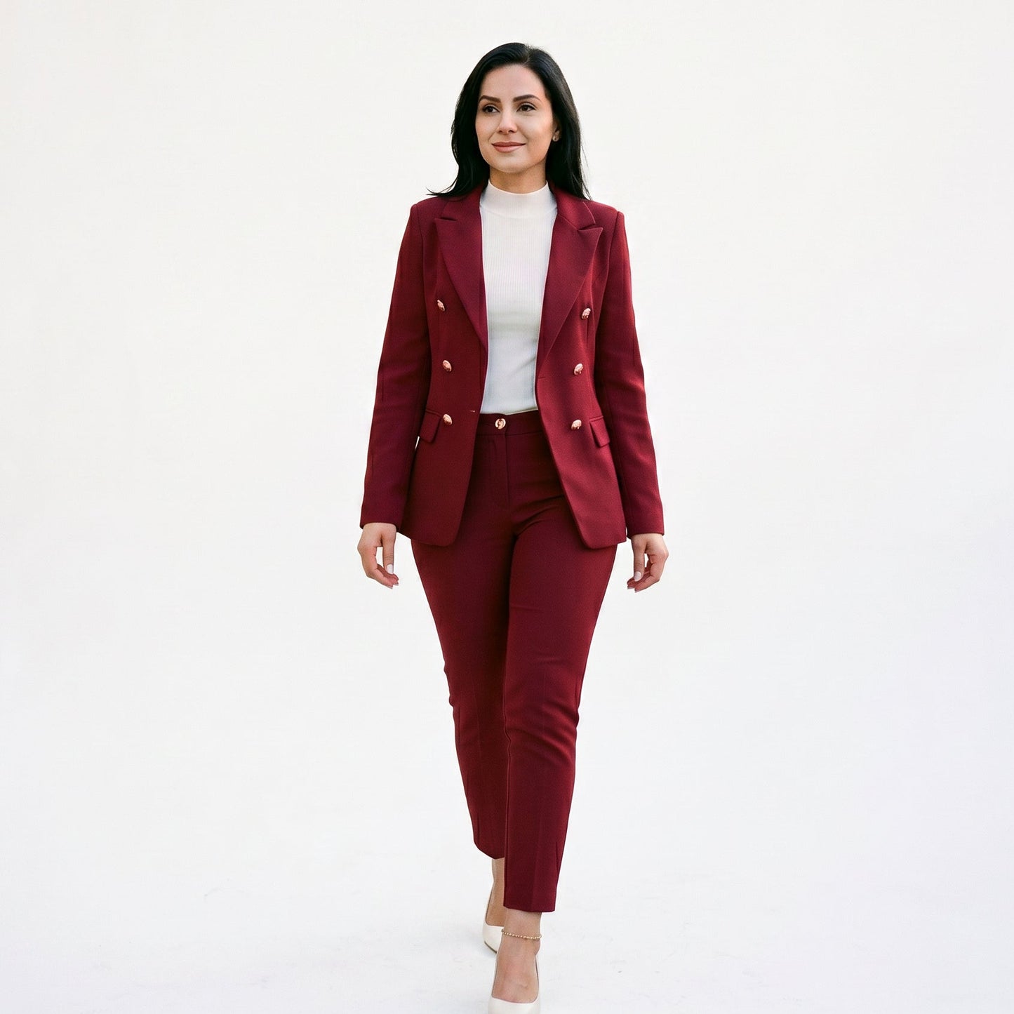 Amber - Elegant Women's Suit with High Waist Pants Set DONE 05-29-2026