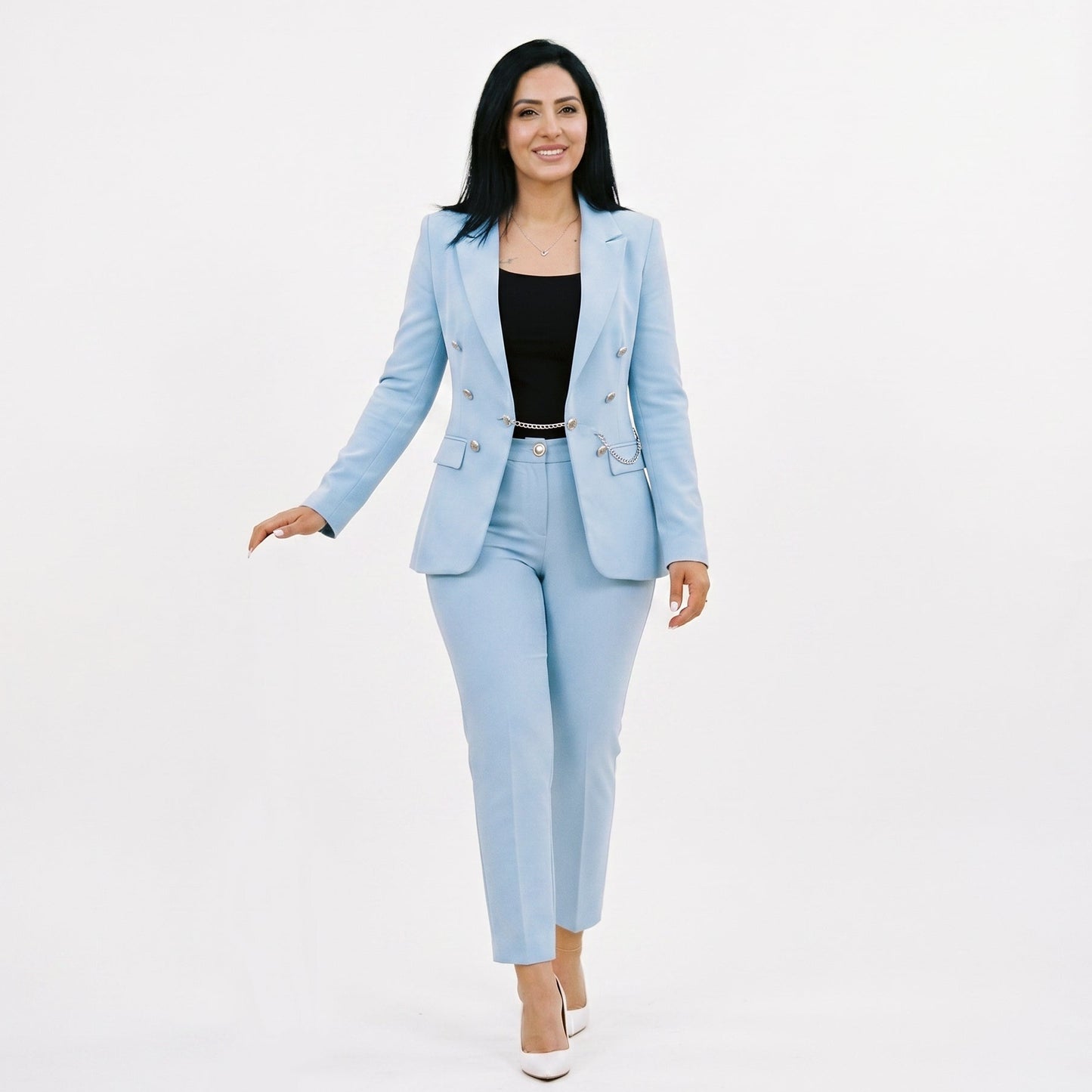 Amber - Elegant Women's Suit with High Waist Pants Set DONE 05-29-2026