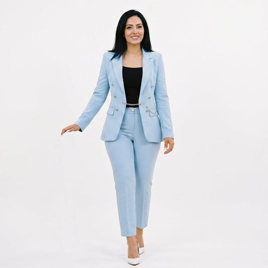 Amber - Elegant Women's Suit with High Waist Pants Set DONE 05-29-2026