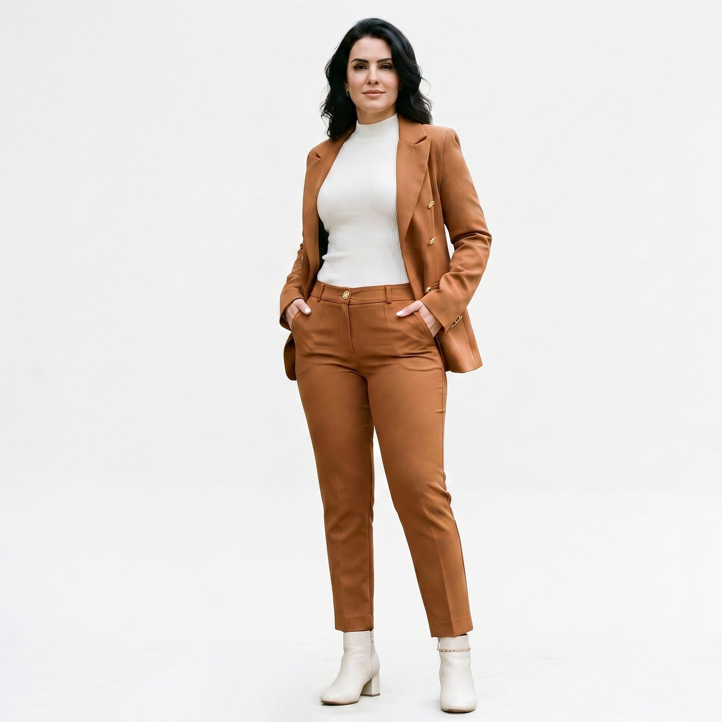Amber - Elegant Women's Suit with High Waist Pants Set DONE 05-29-2026