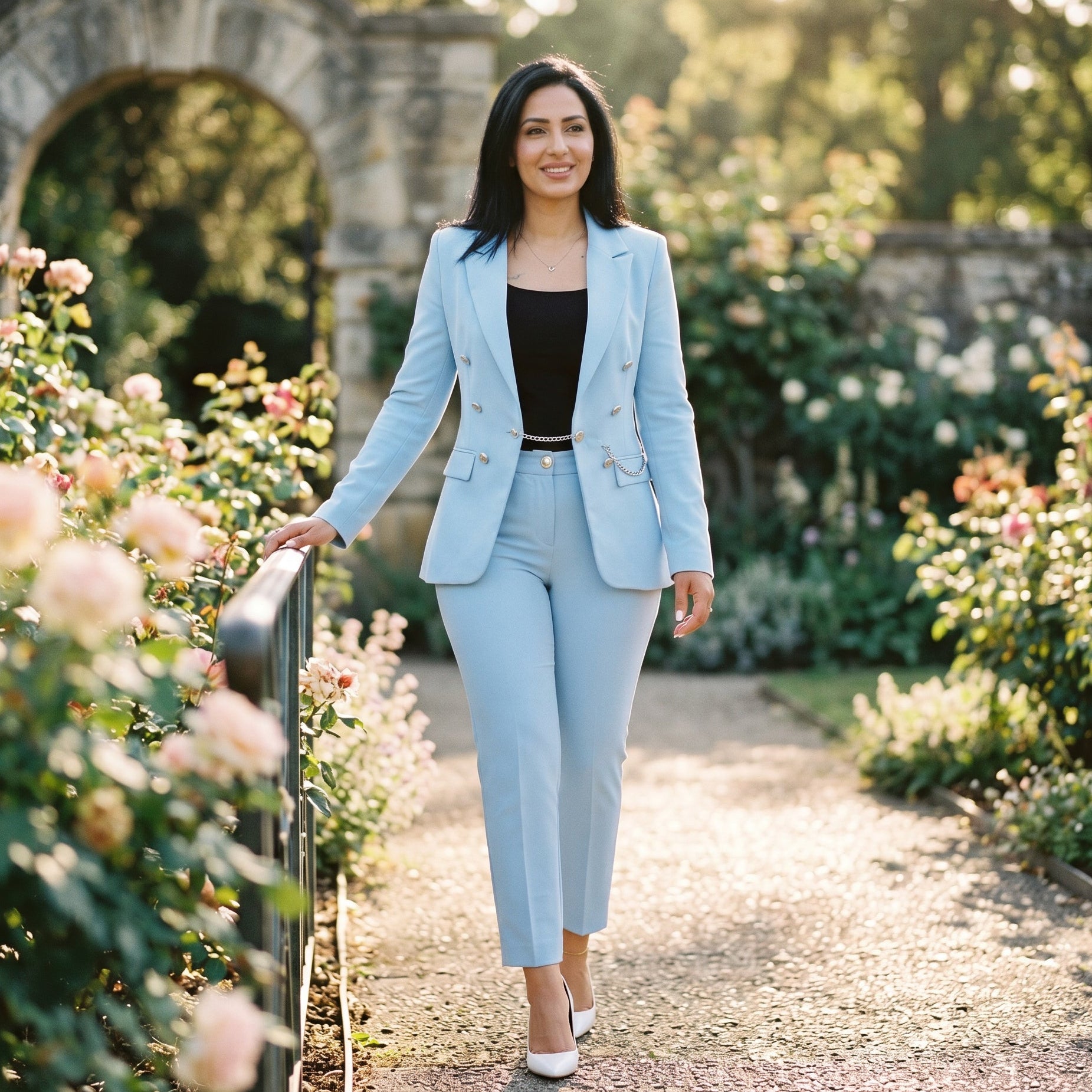 Amber - Elegant Women's Suit with High Waist Pants Set DONE 05-29-2026