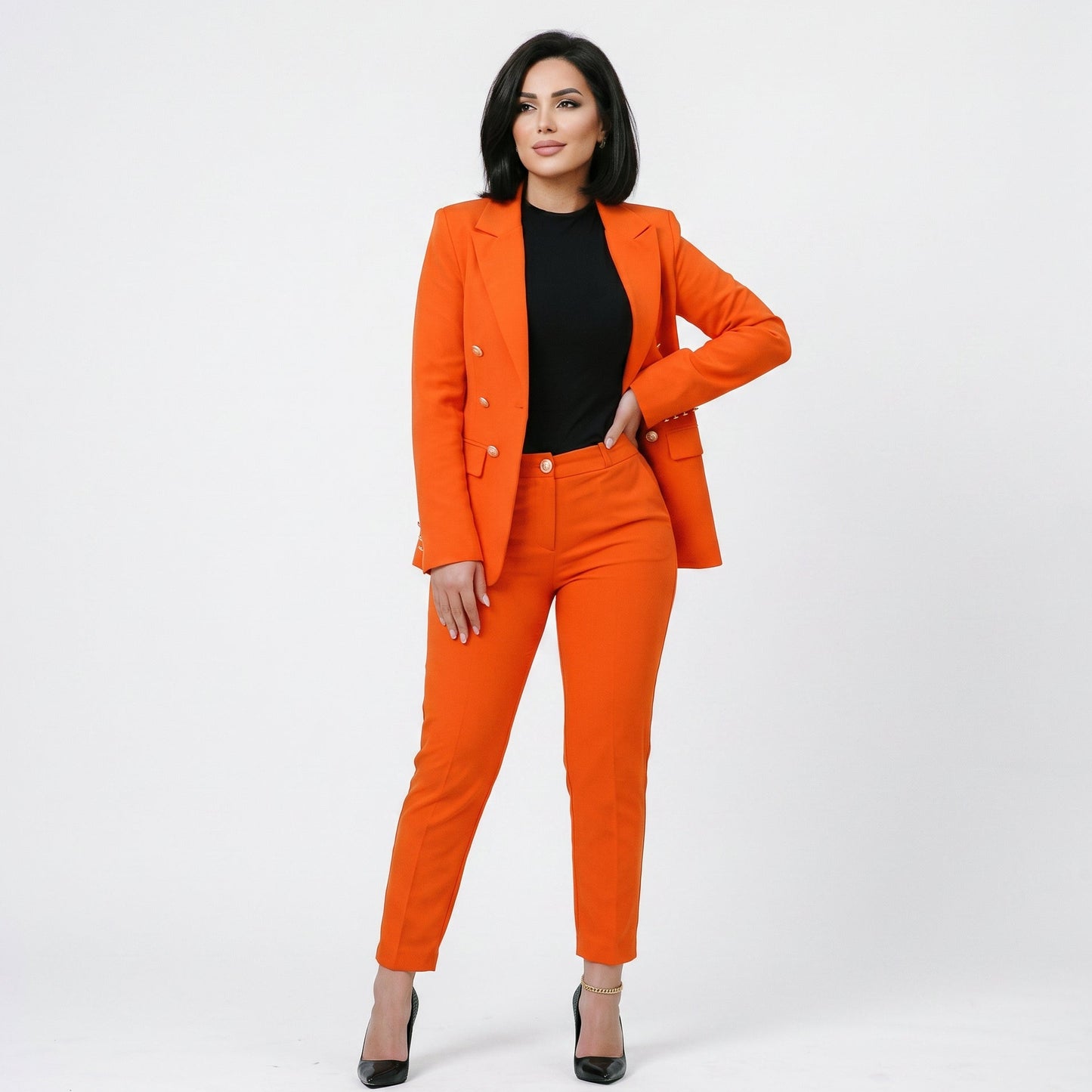 Amber - Elegant Women's Suit with High Waist Pants Set DONE 05-29-2026