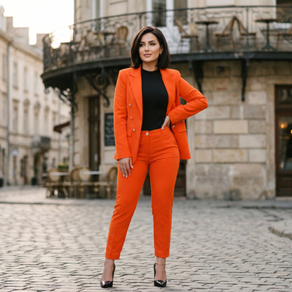 Amber - Elegant Women's Suit with High Waist Pants Set DONE 05-29-2026