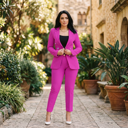 Amber - Elegant Women's Suit with High Waist Pants Set DONE 05-29-2026