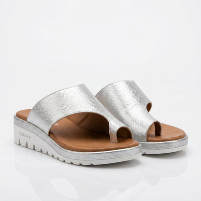 Amelia - Comfy Black Platform Sandals for Women