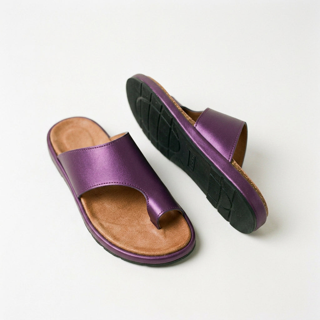 Amelia - Comfy Black Platform Sandals for Women