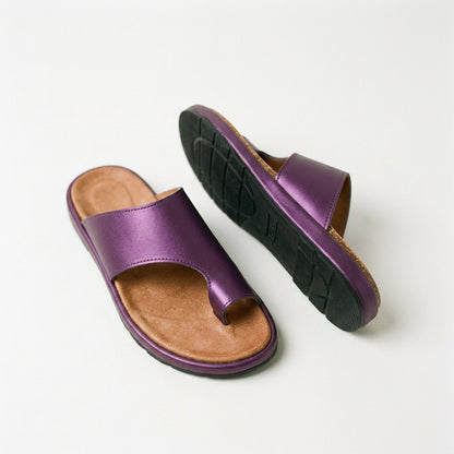 Amelia - Comfy Black Platform Sandals for Women