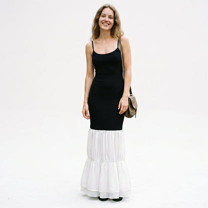 Amelia - Elegant Maxi Dress for Women with Contrast Skirt DONE