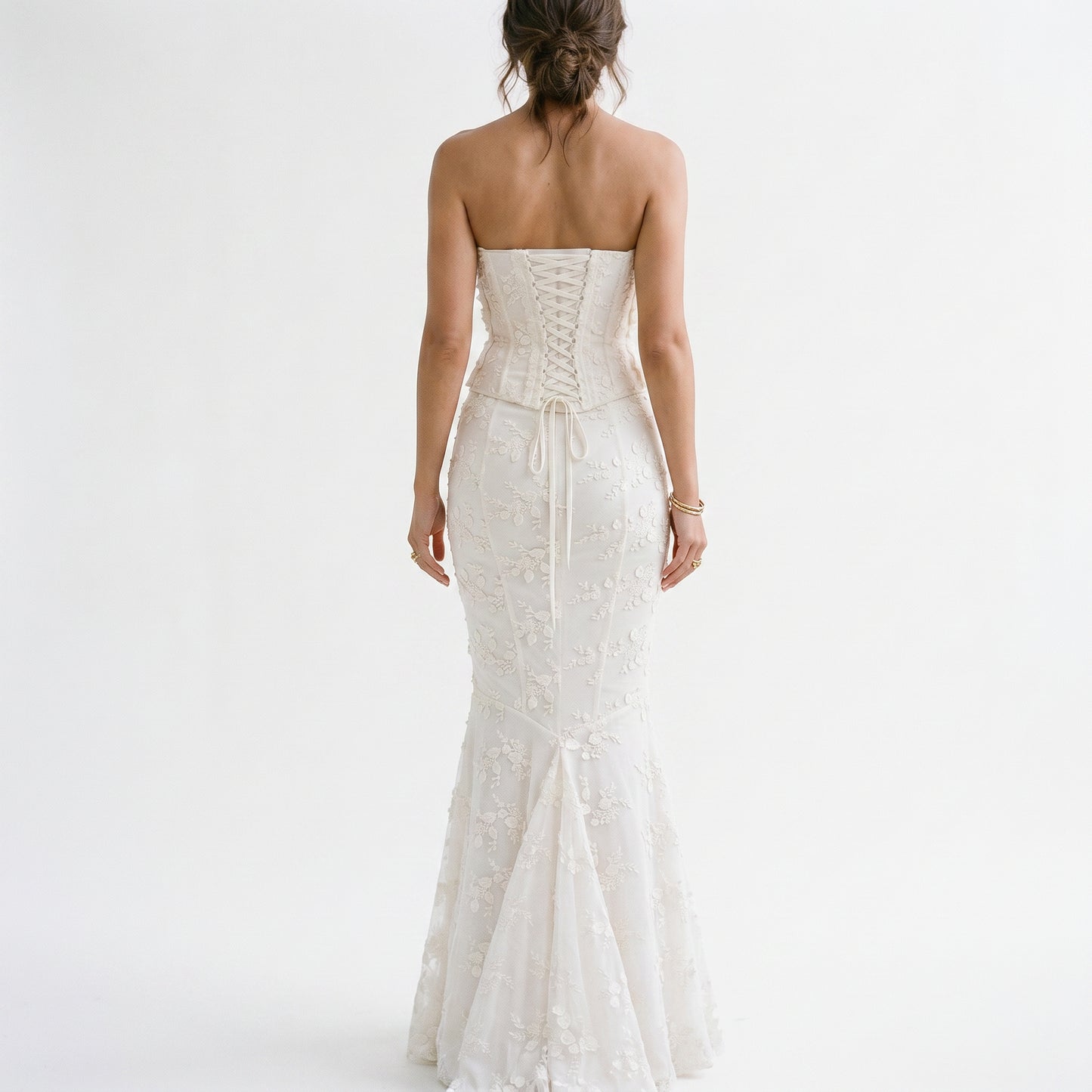 Amelia - Elegant Strapless Wedding Guest Maxi Dress DONE