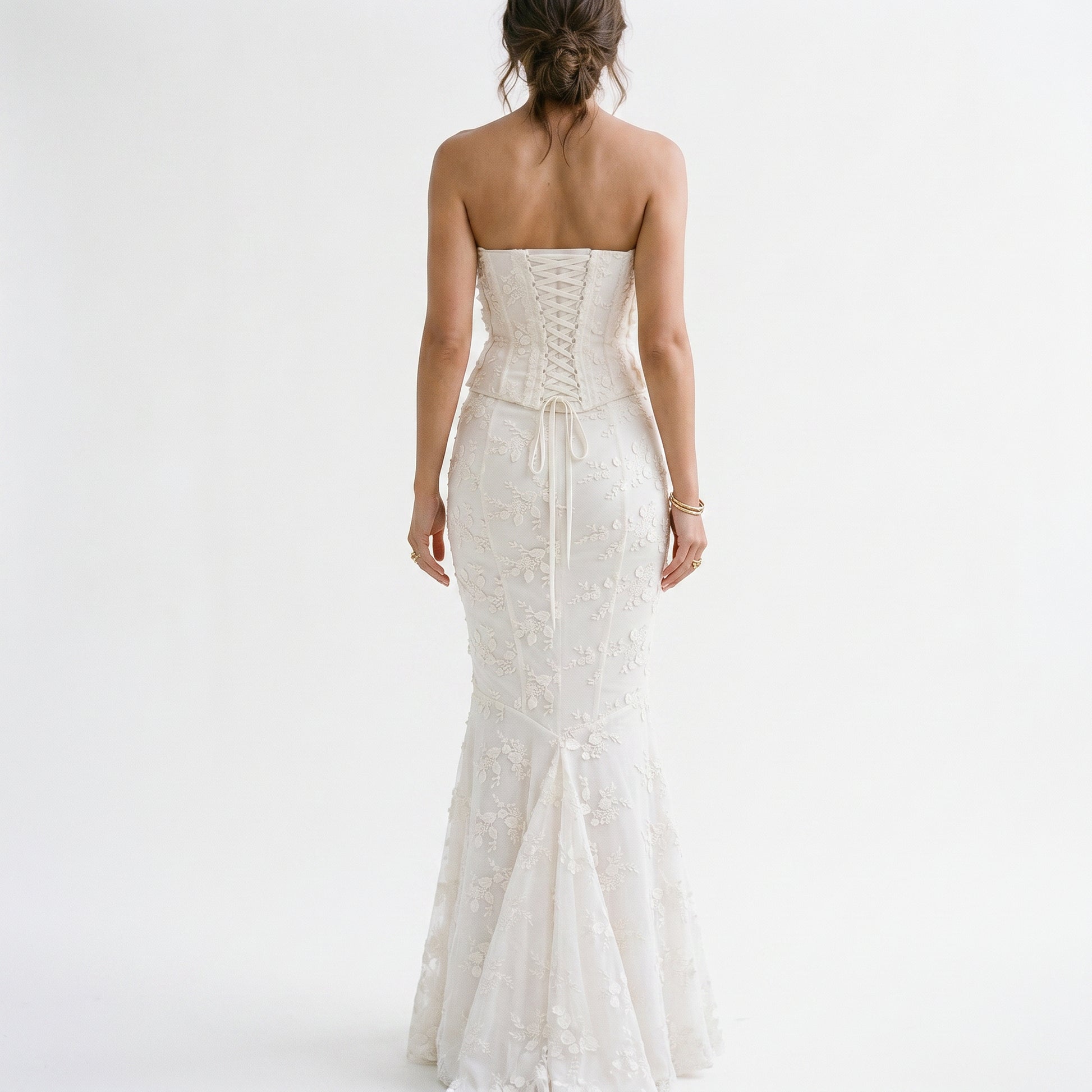 Amelia - Elegant Strapless Wedding Guest Maxi Dress DONE