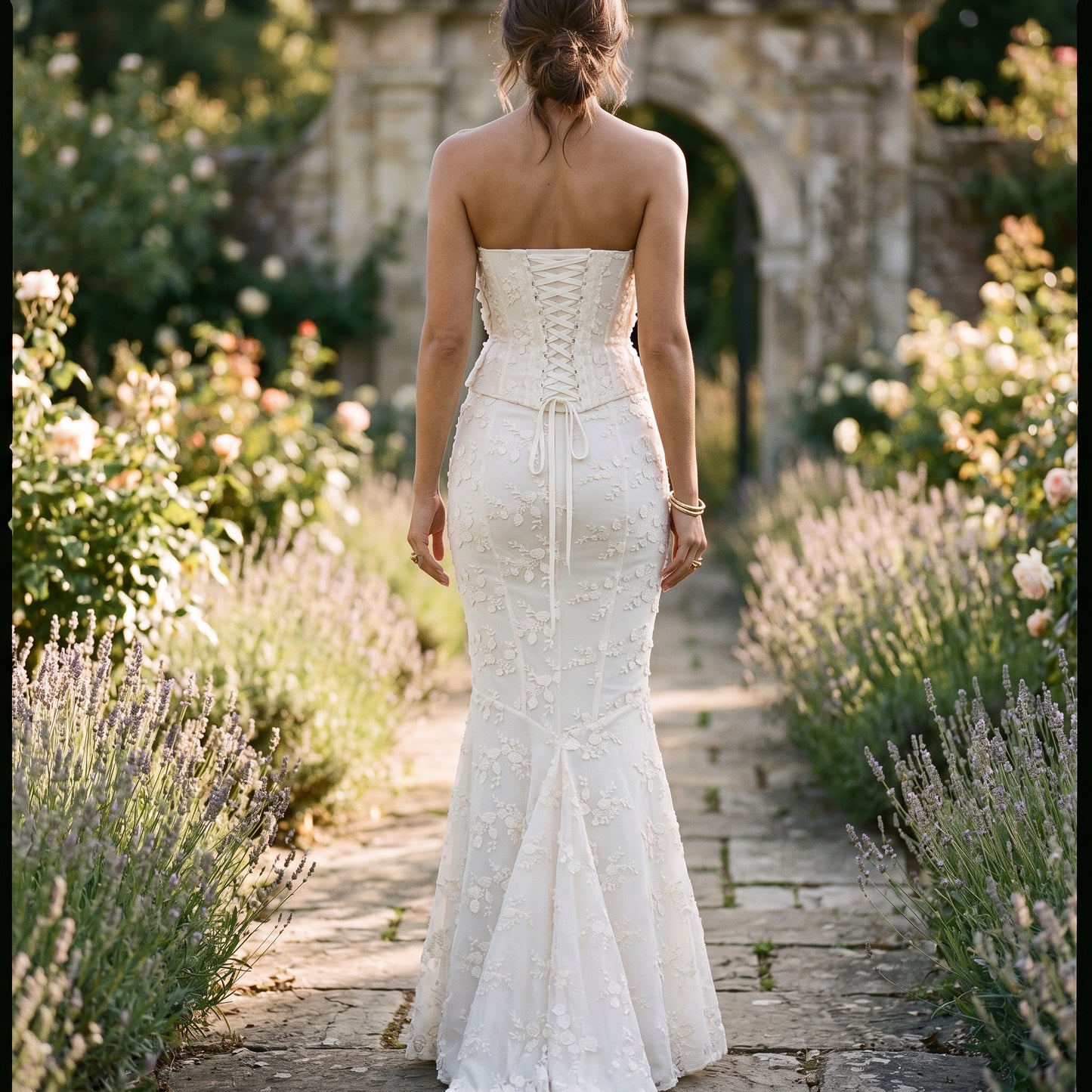 Amelia - Elegant Strapless Wedding Guest Maxi Dress DONE