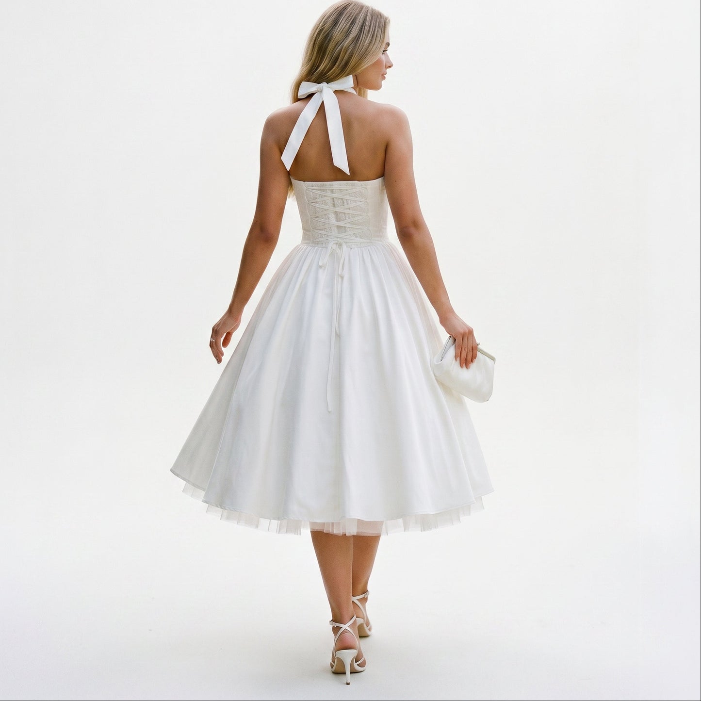 Amelia - Elegant Wedding Guest Midi Dress DONE