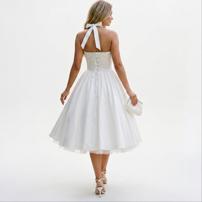 Amelia - Elegant Wedding Guest Midi Dress DONE