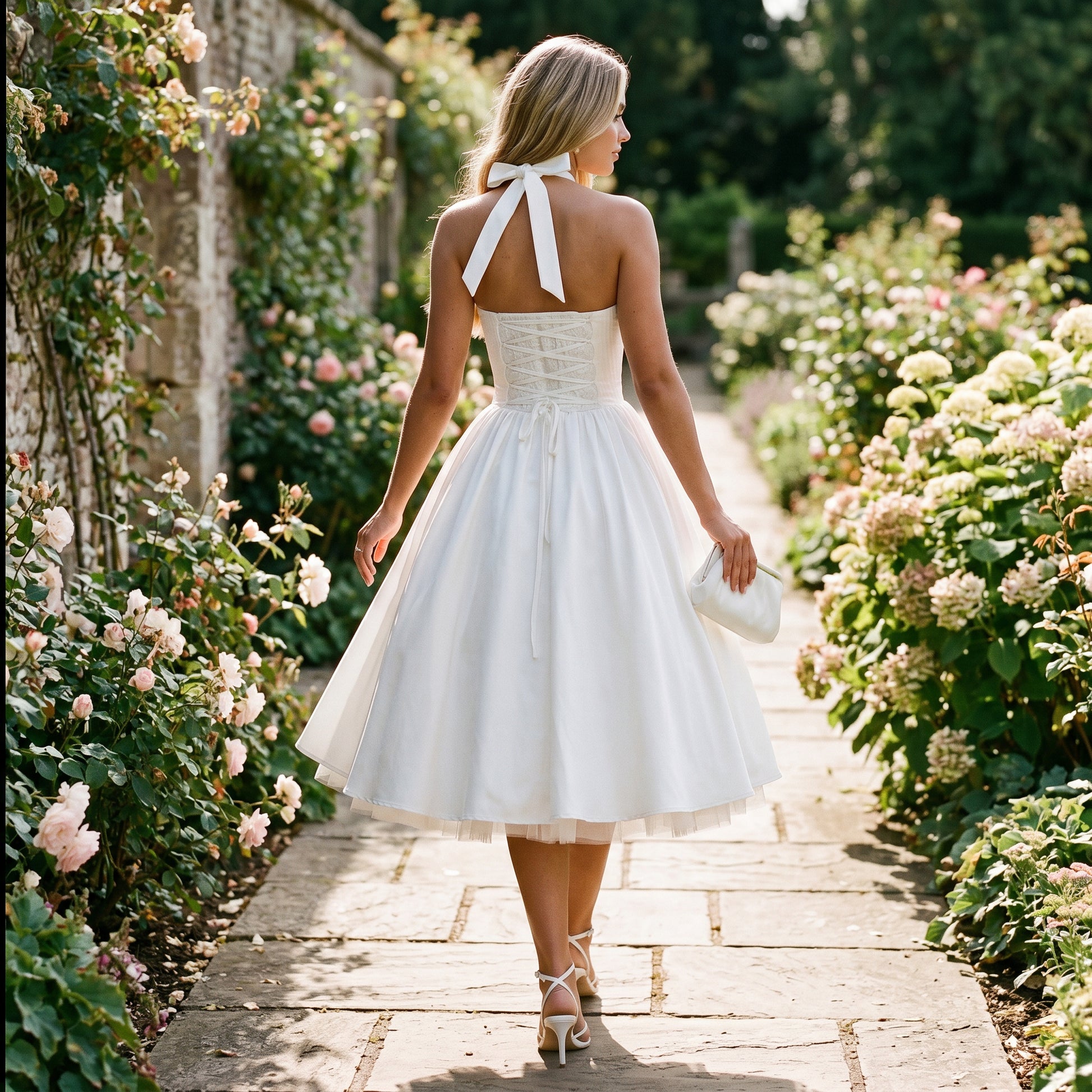 Amelia - Elegant Wedding Guest Midi Dress DONE